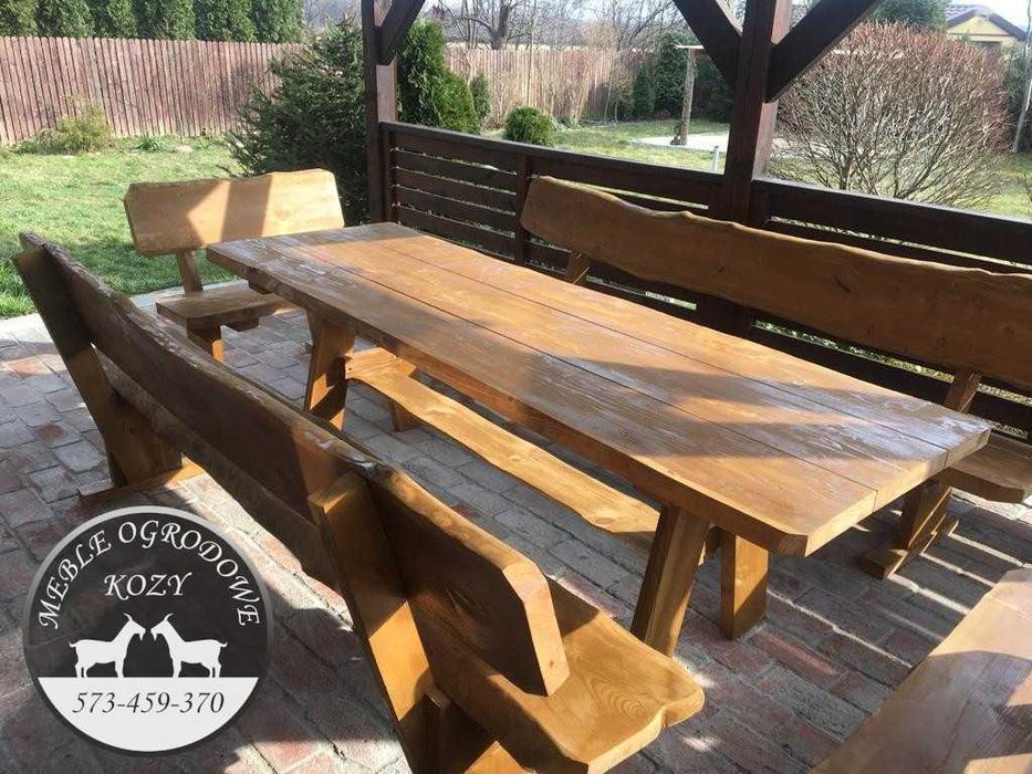 CENY DO KOŃCA LUTEGO Meble ogrodowe drewniane góralskie Lite drewno