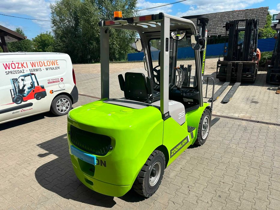 Wózek widłowy Zoomlion FD35, 3,5t, Diesel,Duplex wolny skok 3,5m,szyba