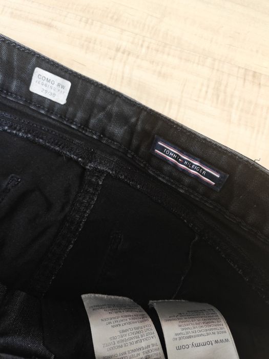 Tommy Hilfiger jeansy damskie spodnie czarne 29/30 M jegging fit