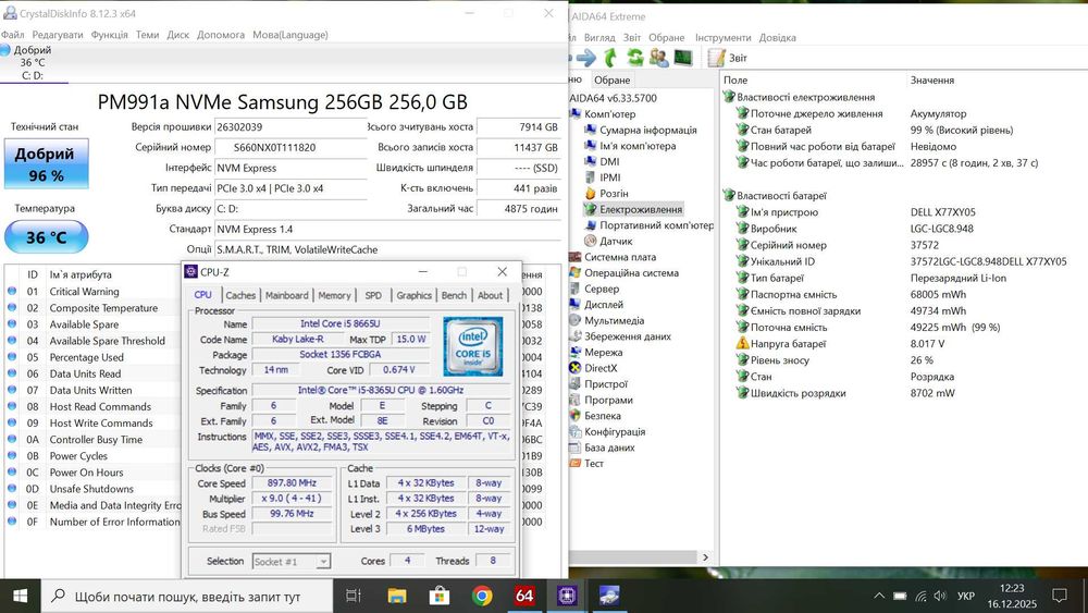Ультрабук Dell Latitude 5400 14" FHD  i5-8365U  8GB 256GB NVMe