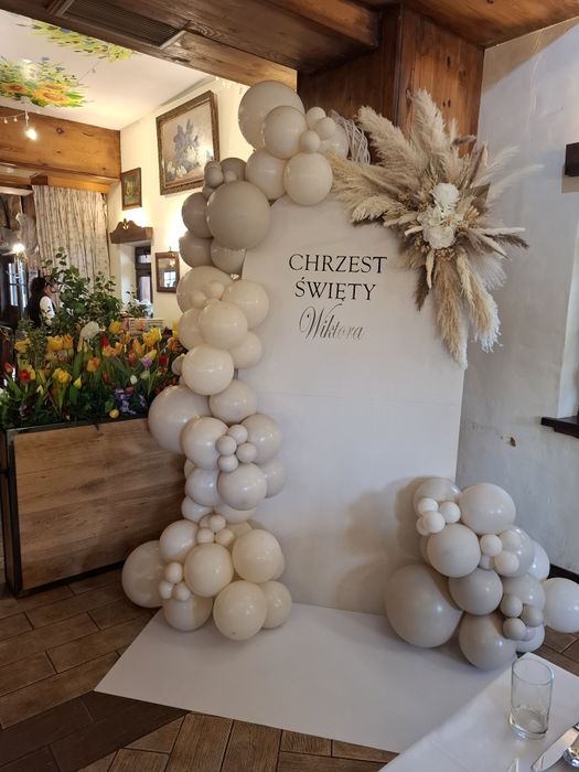 Ścianki balonowe, dekoracje okolicznościowe