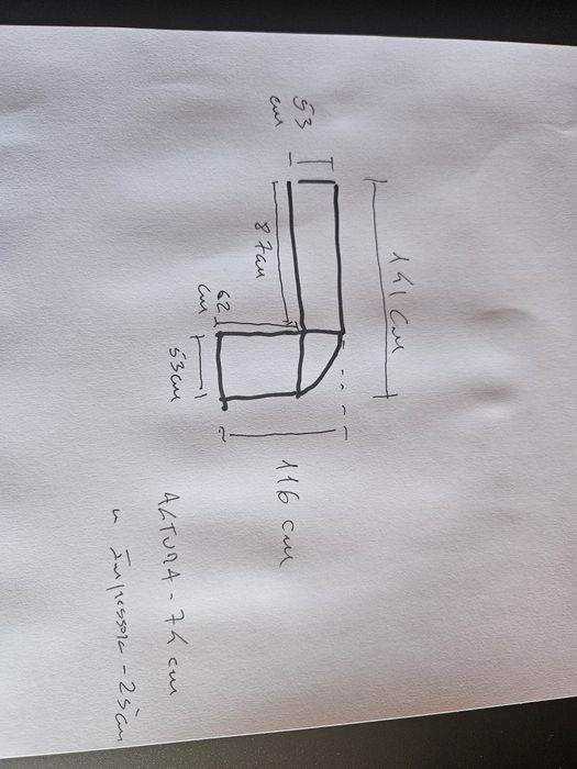 Secretária em L com oferta de cadeira