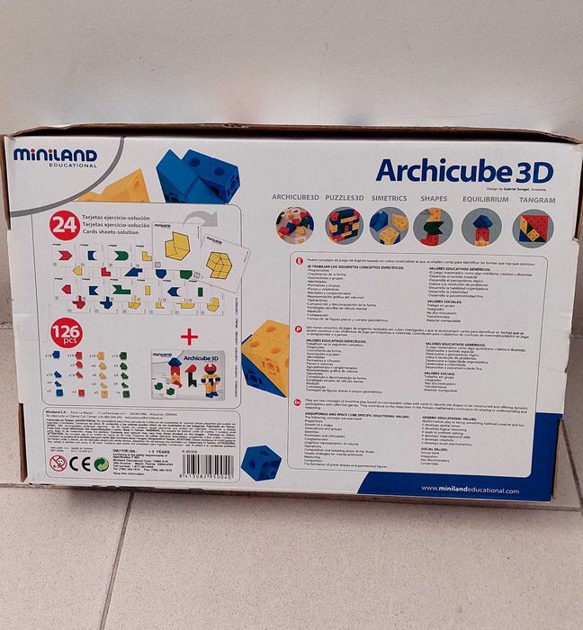 Caixa ArchiCube 3D_ Miniland Educational
