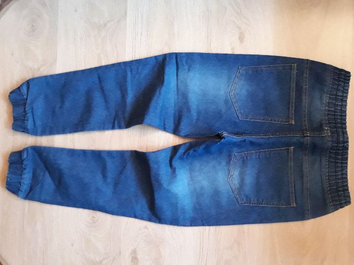 Spodnie jeans joggery 152 cm