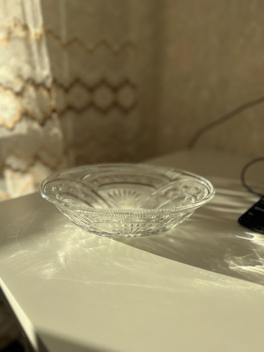 Конфетница, ваза, салатники, хрусталь