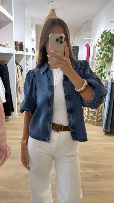 Джинсова блуза Zara розмір S. нова.