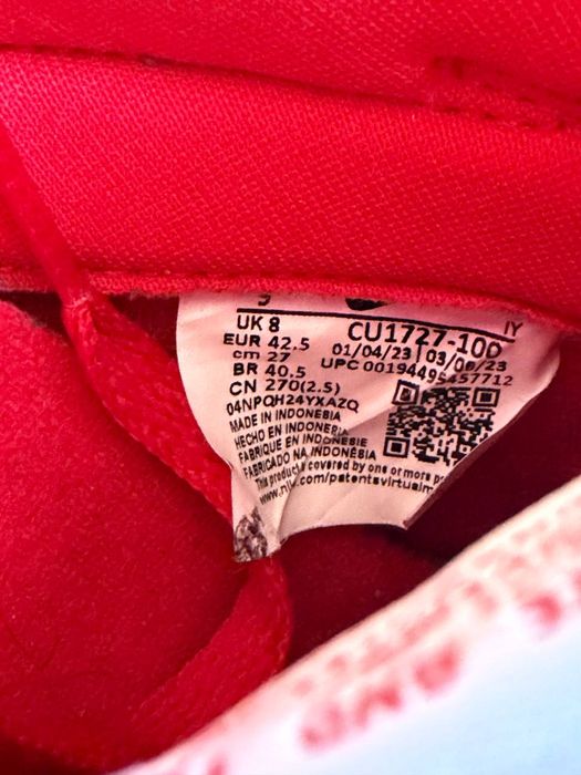 Nike Dunk Low SP "University Red" 42(27см) Jordan 1