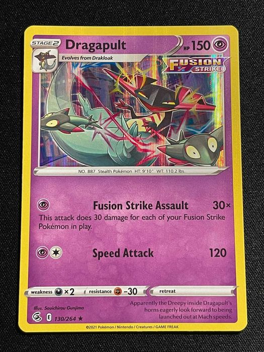 Carta Pokémon Dragapult 130/264 Fusion Strike