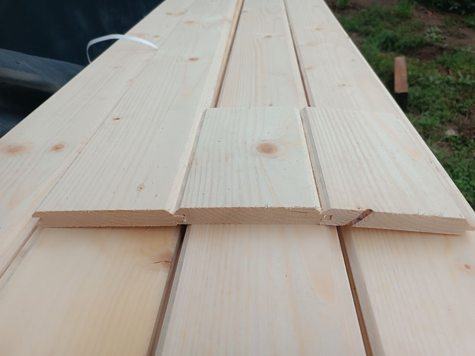 Deska elewacyjna 19 20mm pióro wpust podbitka 14mm