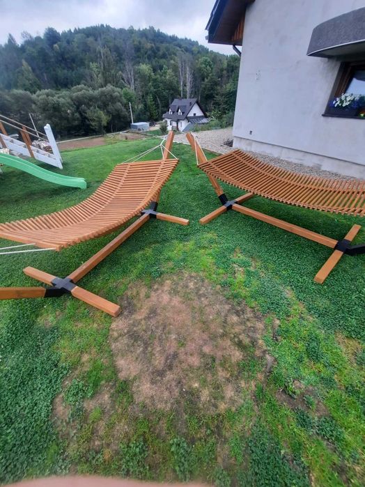 Nowoczesny Hamak Drewniany