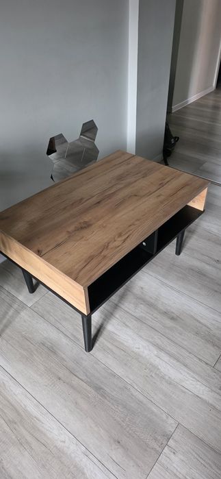 Stolik dąb craft/czarny