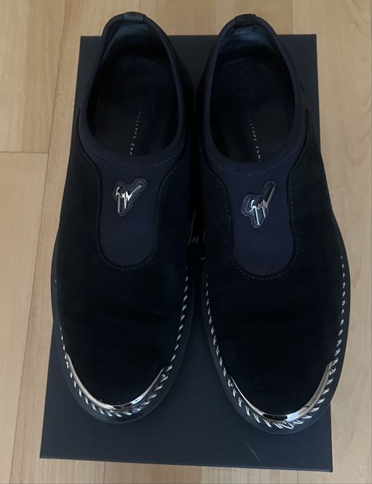 Buty męskie zamszowe GIUSEPPE ZANOTTI , rozmiar 40,czarne
