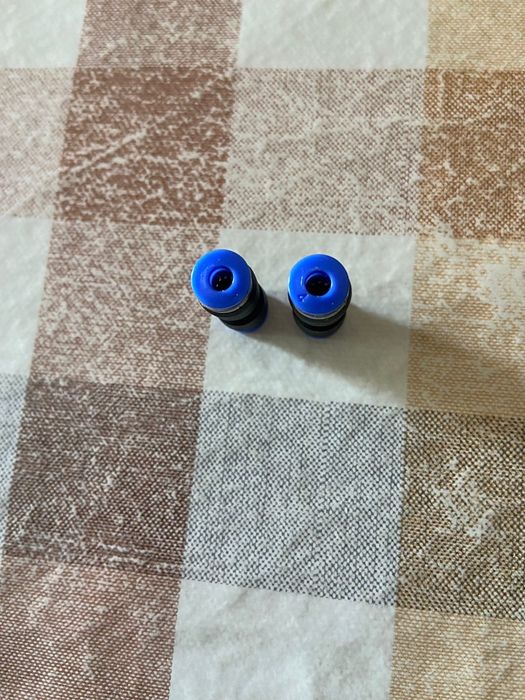 2 tubos azul de conector da tubulação mangueira de agua PU 4