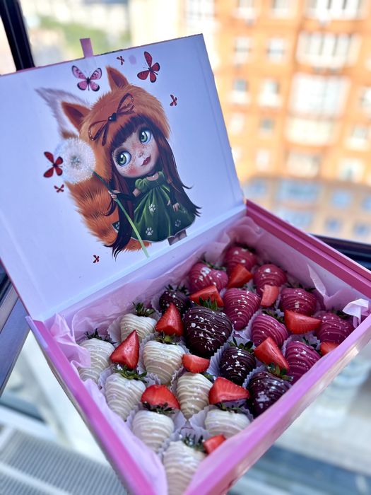 Полуниця в шоколаді на замовлення, клубника в шоколаде