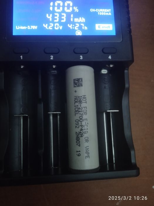 акумулятор li-on inr 21700,Molicel p42а,40ампер.a