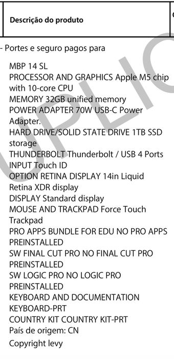 Apple MacBook Pro M5