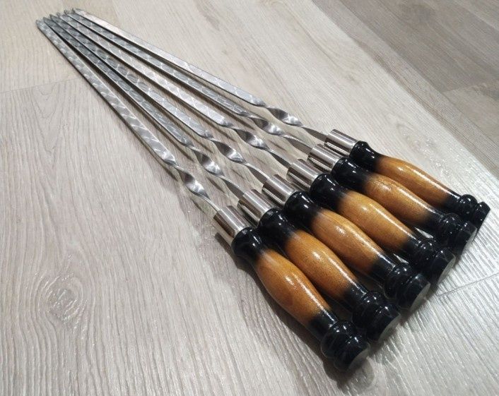 Подарочный набор шампуров в чехле, набір шампурів у чохлі