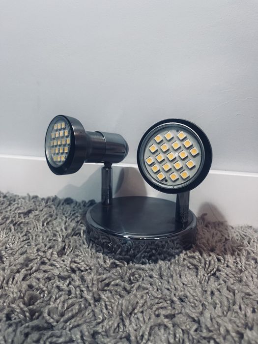 Oprawa halogenowa srebrne lampki