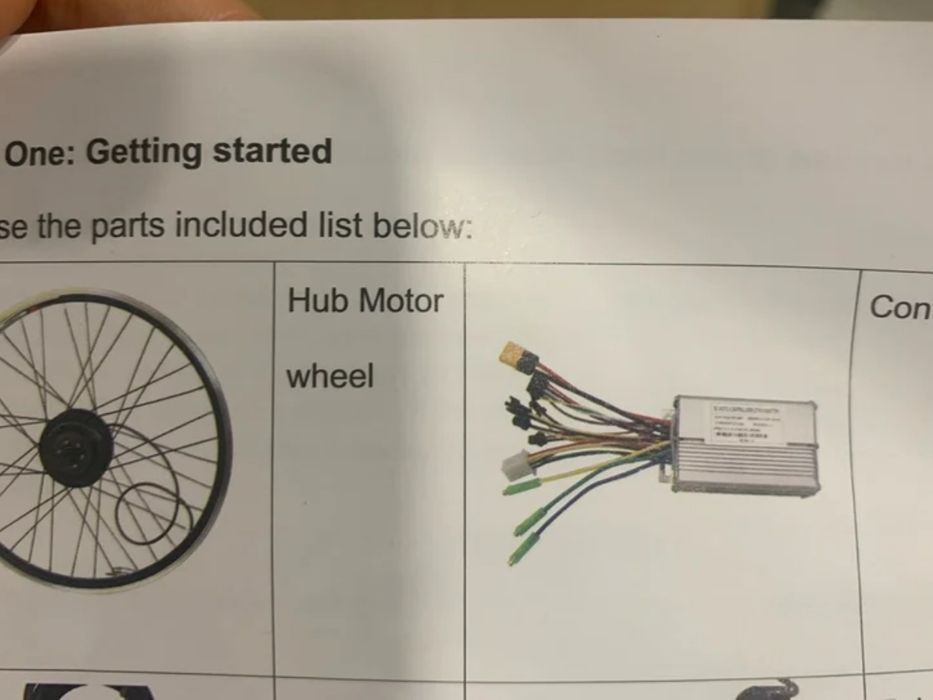 Kit de conversão para bicicleta elétrica de 750 W