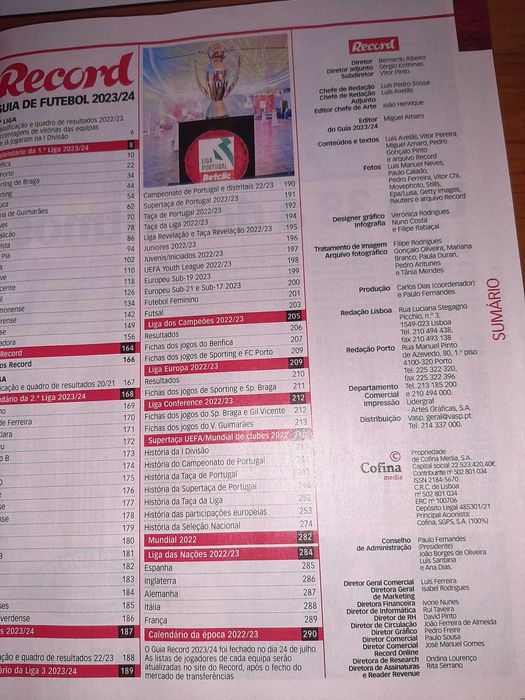 Revista Record Guia 2023/2024