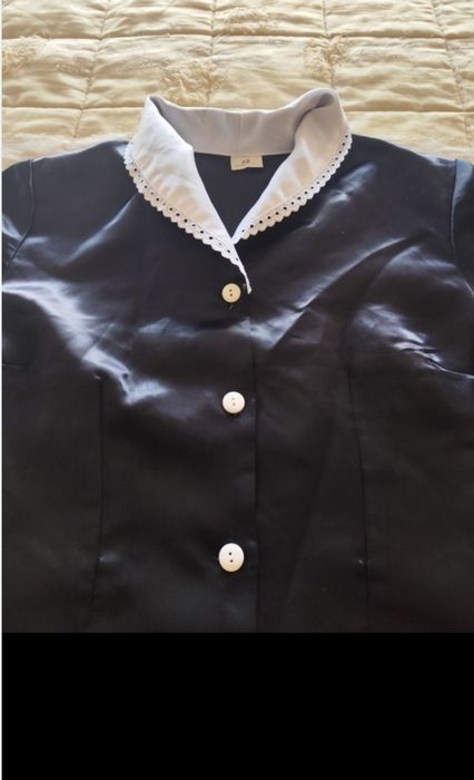 Uniforme de empregada doméstica Preto e branco