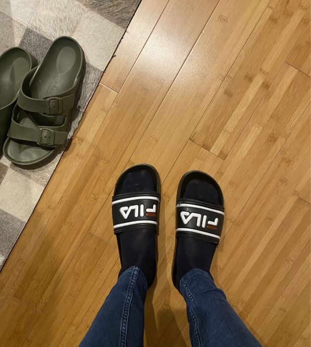 Chinelos Fila Originais uma vez usados