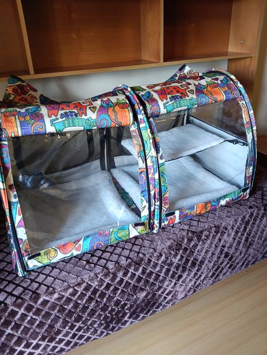 Tenda de exposição.