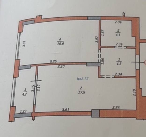 1-кімнатна квартира за адресою вул. Угорська (площа 47,1 м²) - Atlanta.ua - фото 18