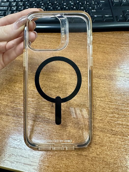 Чохол Gear4 Piccadilly MagSafe для iPhone 14 Pro Max прозорий