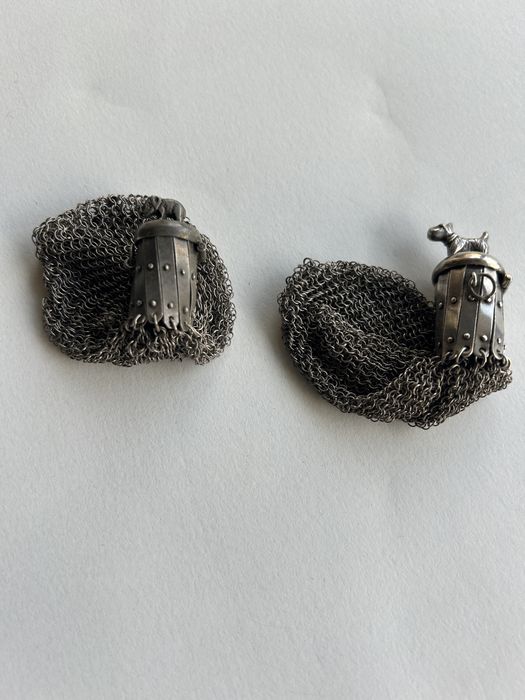 Bolsas prata antigas em perfeito estado de consercação