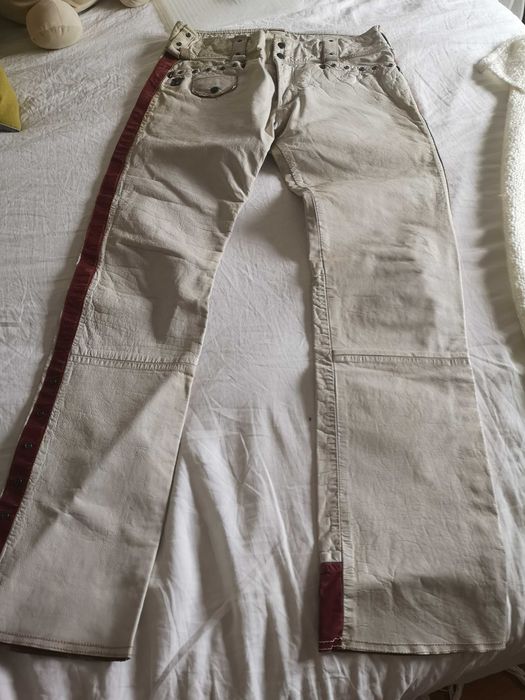 Spodnie Diesel ze skory meskie