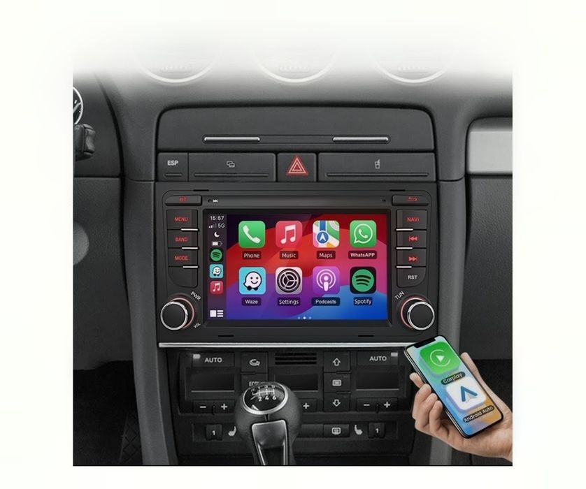 Rádio Android 13  Gps Navi Bt Wifi Dab 132g Para Audi A4 S4 Rs4 B6 B7
