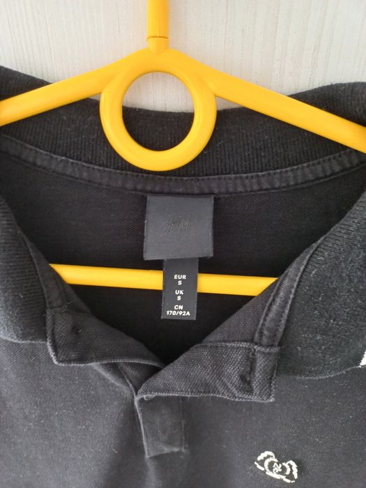 Koszulka polo czarna H&M