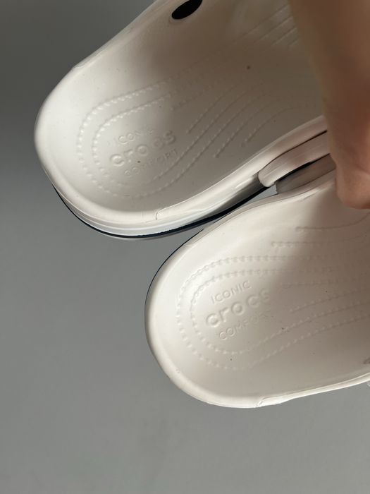 Крокси білі crocs жіночі bayaband white