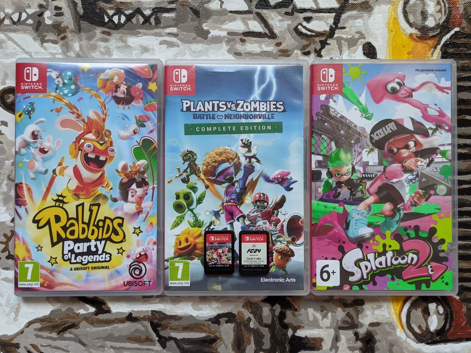 Nintendo Switch, Splatoon, Zombies, Rabbid's, FC-24, Mario: 3 580 грн ...