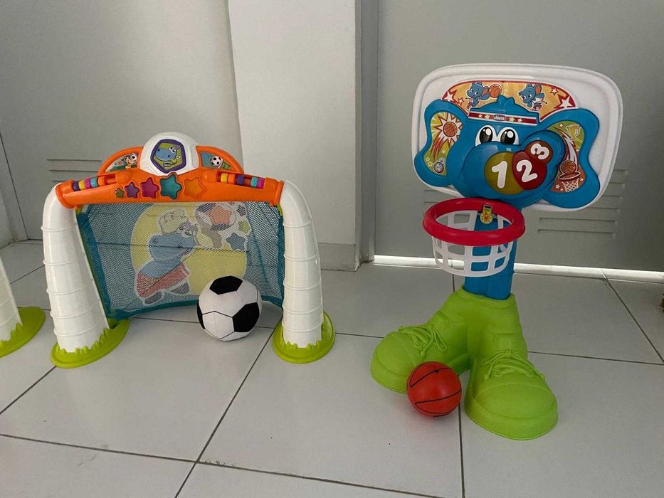 Baliza e tabela de basket