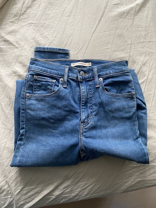 Levis jeansy damskie slim wysoki stan