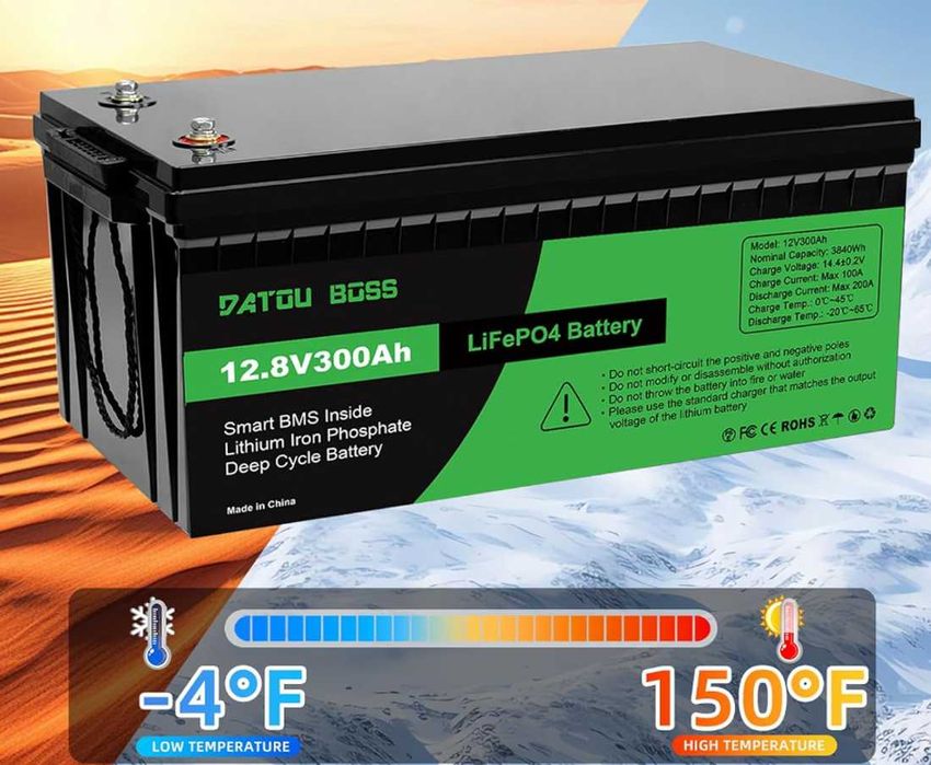 АКЦІЯ! В наявності новий акумулятор 12.8V 300Ah LiFePO4 літій-зал-фосф
