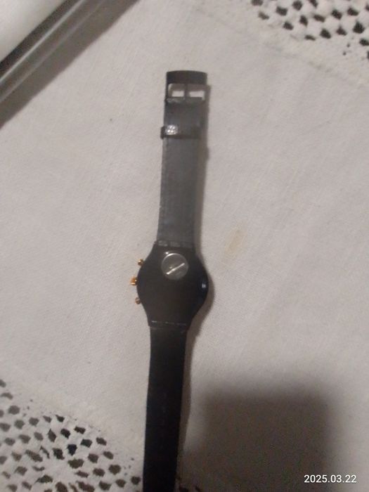 Swatch Chrono Colossal 1991 | Швейцарський годинник, шкіряний ремінець