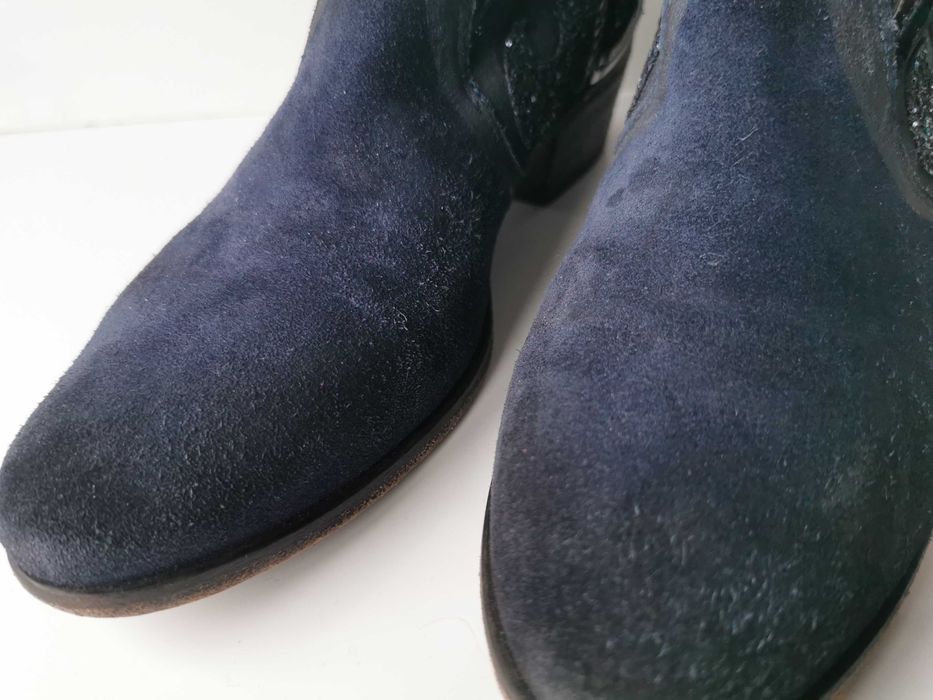 kowbojki skórzane RUSSELL & BROMLEY w stylu boho roz 40