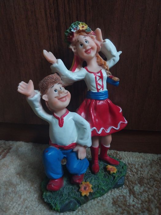 Керамическая двойная статуэтка времен СССР.