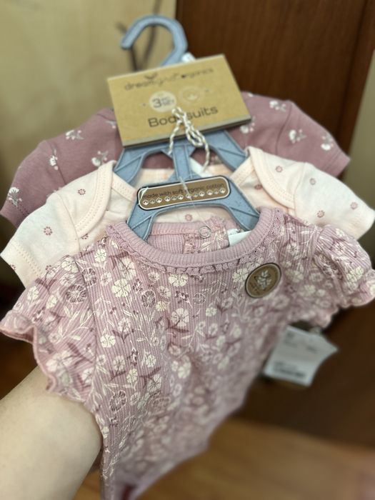 Дитячі боді для дівчат 0-3 місяці
