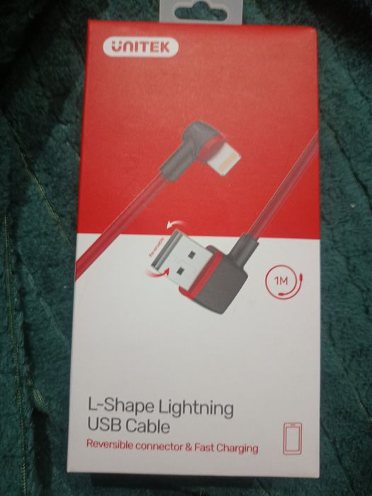 Kabel Unitek L-Shape Lightning USB