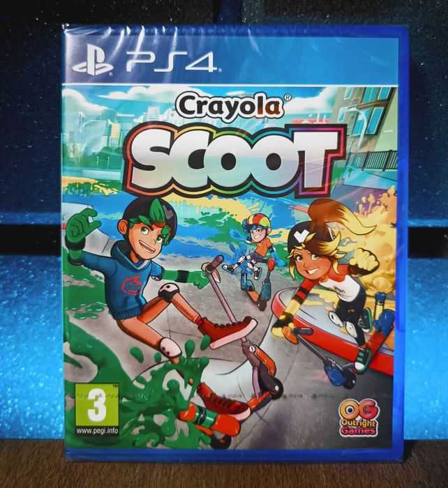 Crayola Scoot PS4 / PS5 - hulajnoga, gra sportowa dla dzieci