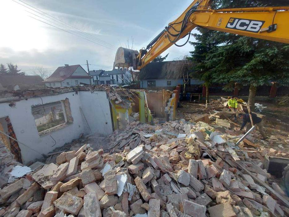 Wyburzenia rozbiórki budynków garaży kucie betonu wywóz gruzu Kraków