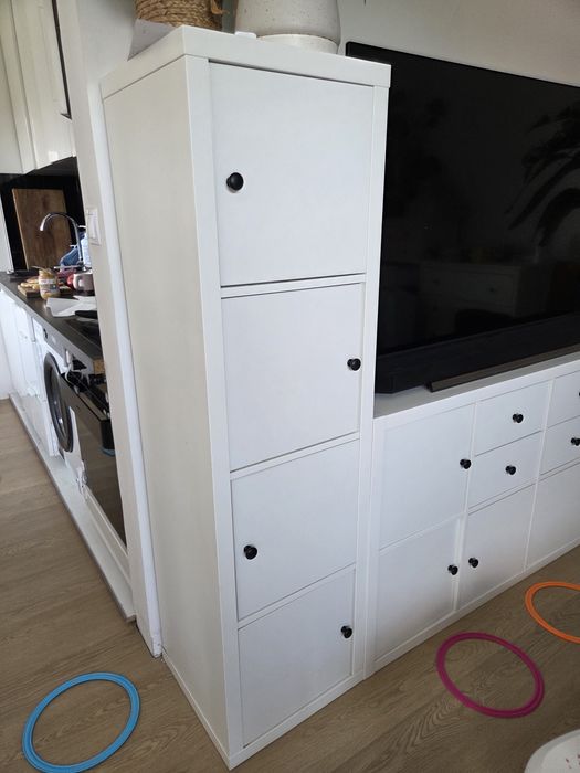 KALLAX IKEA 2x2 / 4x2 / 4x1 biały z wkladami