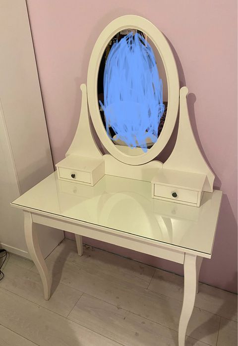 Toaletka  biała ikea hemnes