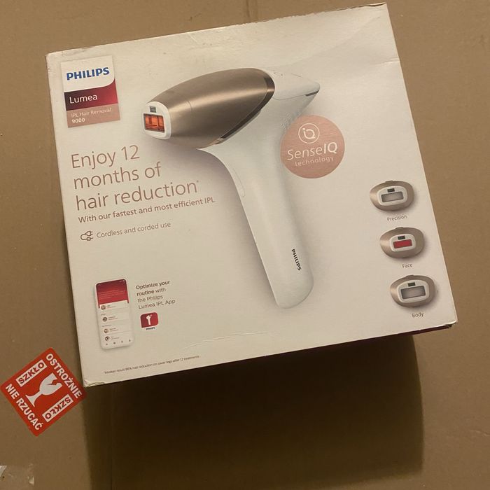 Okazja Philips Lumea 9000 IPL depilator laserowy nowy zestaw full prezent BRI955