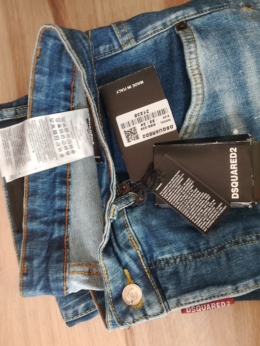 DSQUARED2  wloskie jeansy
