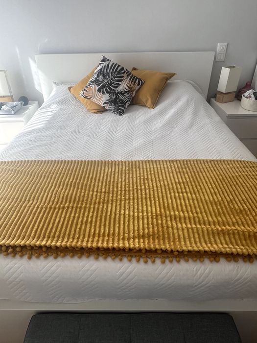 Cama MALM 160x200 Colchão NÃO incluído + mais 4 gavetões de arrumação